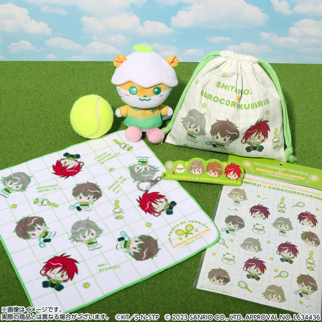 六角中学校のユニフォームを着たマイメロディのぬいぐるみマスコット