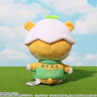 四天宝寺中学校のユニフォームを着たコロコロクリリンのぬいぐるみマスコット。