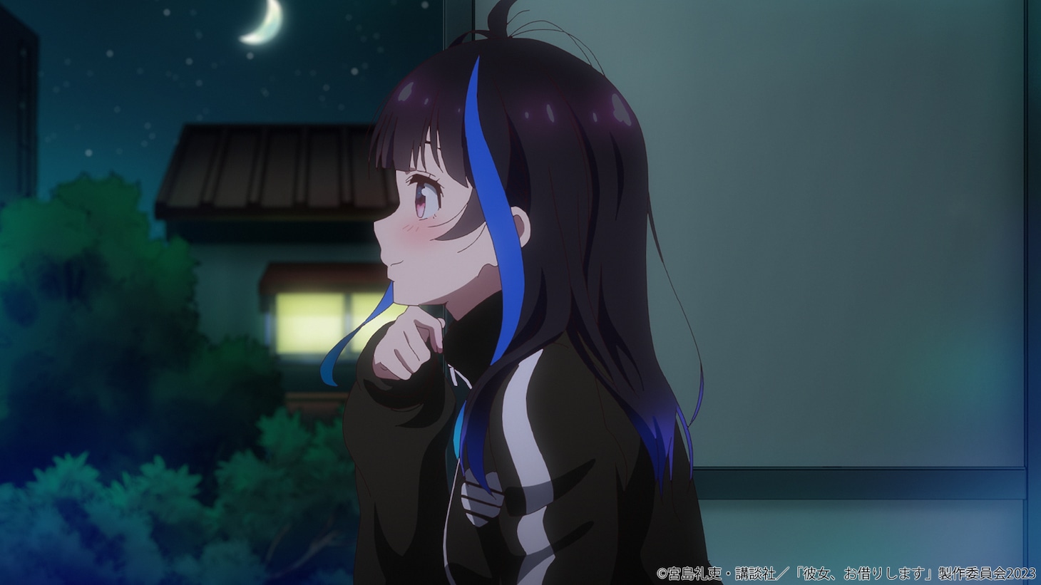 TVアニメ「彼女、お借りします」第3期「手料理と彼女-オムカノ-」の場面カット。