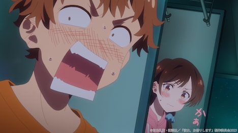 TVアニメ「彼女、お借りします」第3期「手料理と彼女-オムカノ-」の場面カット。