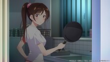 TVアニメ「彼女、お借りします」第3期「手料理と彼女-オムカノ-」の場面カット。