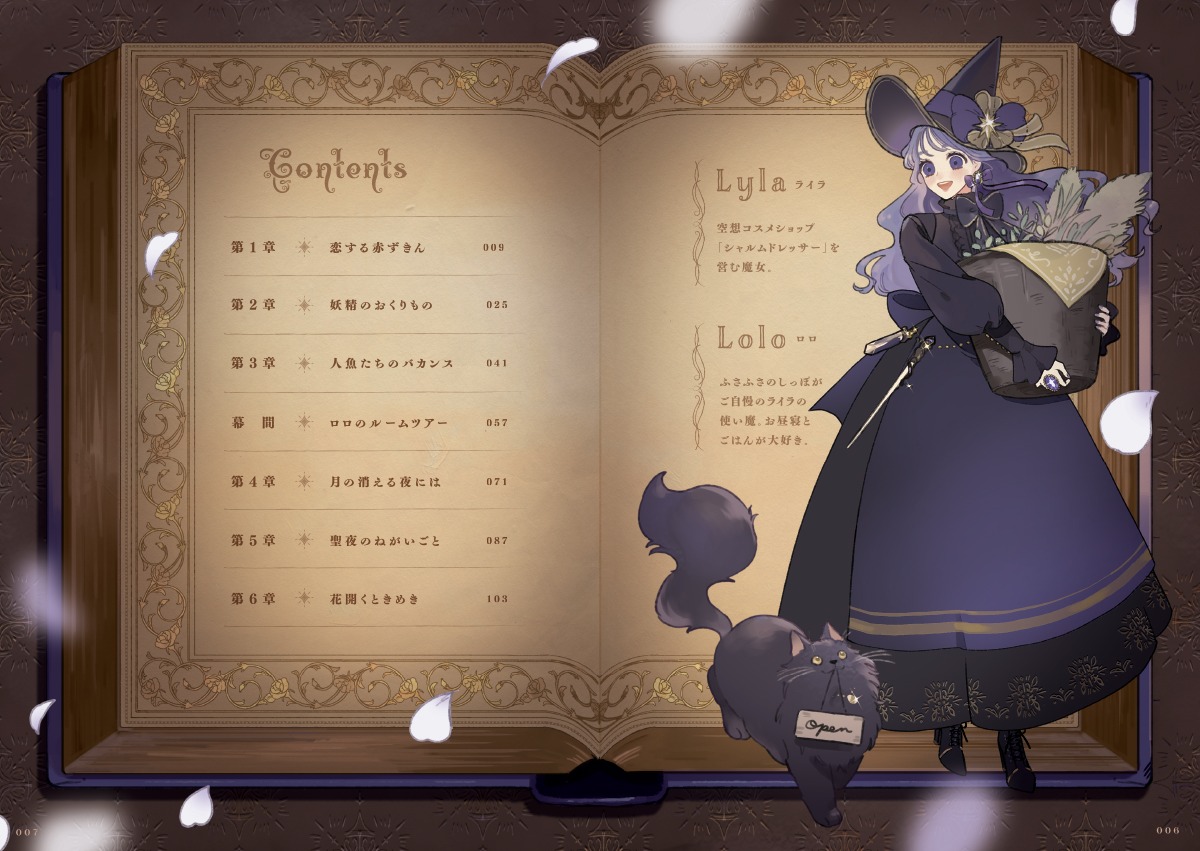 「魔女の空想コスメ」目次ページ