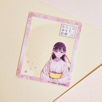 特典に用意された斎森美世のアクリルカード。