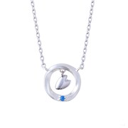 「久堂清霞 シルバーネックレス」