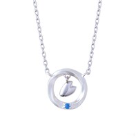 「久堂清霞 シルバーネックレス」