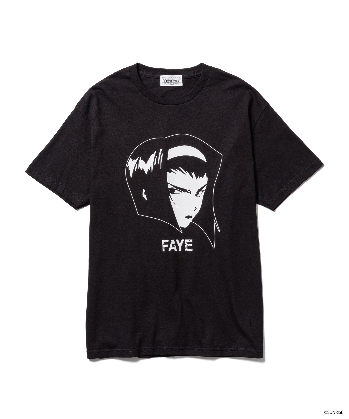 「カウボーイビバップ」×F-LAGSTUF-FのTシャツ。