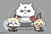 「僕のヒーローアカデミア」と「ちいかわ」のコラボ描き下ろしイラスト。