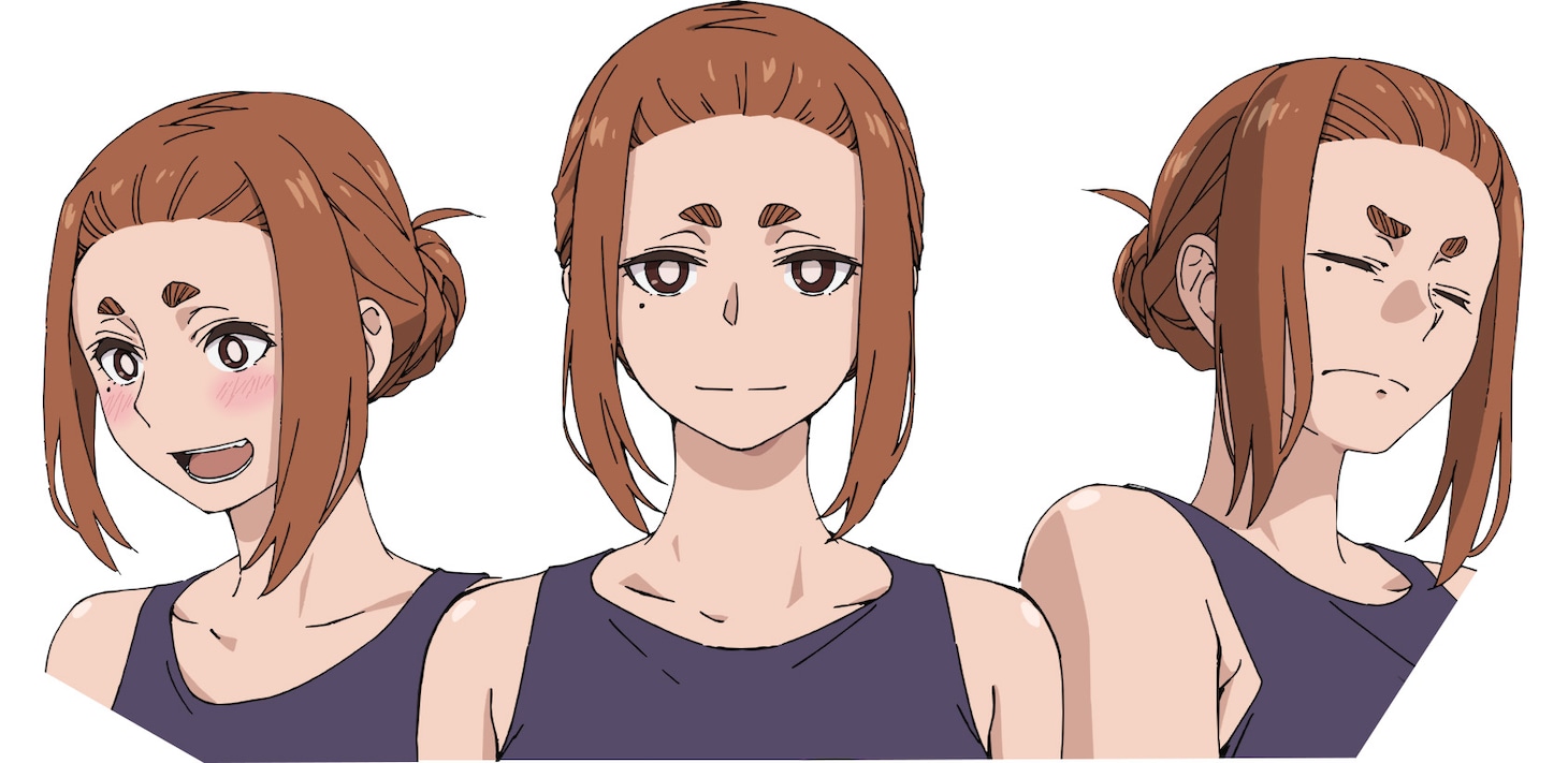 緒川菫子（CV：ファイルーズあい）の表情イラスト。