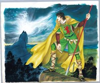 青池保子のカラーイラスト。