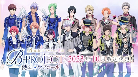 TVアニメ「B-PROJECT ～熱烈＊ラブコール～」より、B-PROJECT14人の設定画。