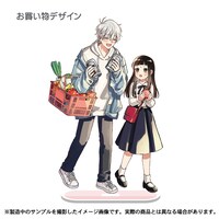 「凛子ちゃんとひもすがら」の「お買い物デザインアクリルスタンド」。