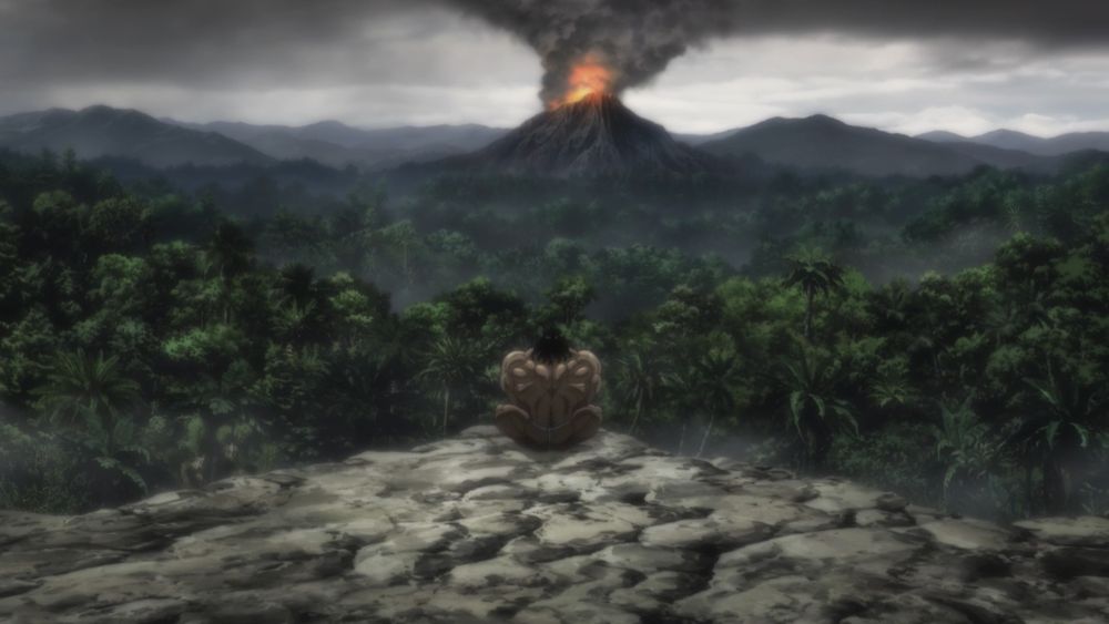 アニメ「範馬刃牙」第2期「外伝ピクル＋野人戦争編」ノンクレジットエンディング映像より。 (c)板垣恵介(秋田書店)／範馬刃牙製作委員会