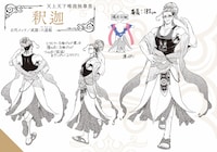 作画設定資料集Vol.2に収録されている釈迦のページ。