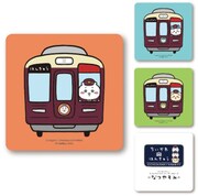 「ちいかわ×阪急電車」ノベルティのコースター。
