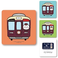 「ちいかわ×阪急電車」ノベルティのコースター。