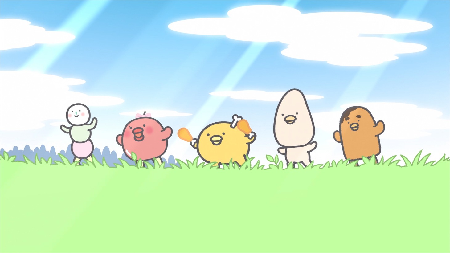 アニメ「チキップダンサーズ」第3期のオープニング映像より。 (c)San-X／チキップダンサーズおどるん会