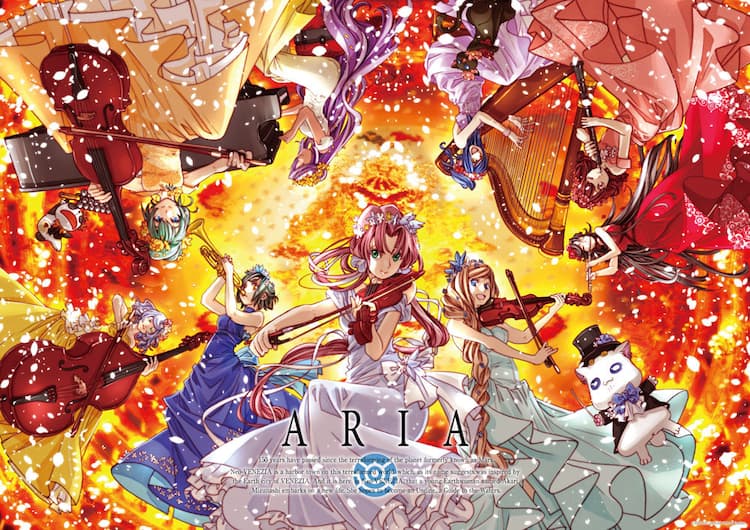 ARIA」天野こずえ描き下ろしグッズ、フェニーチェ劇場でウンディーネ 