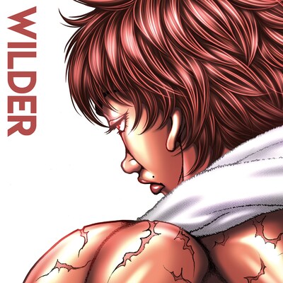 板垣恵介が描き下ろした「WILDER」のジャケット。