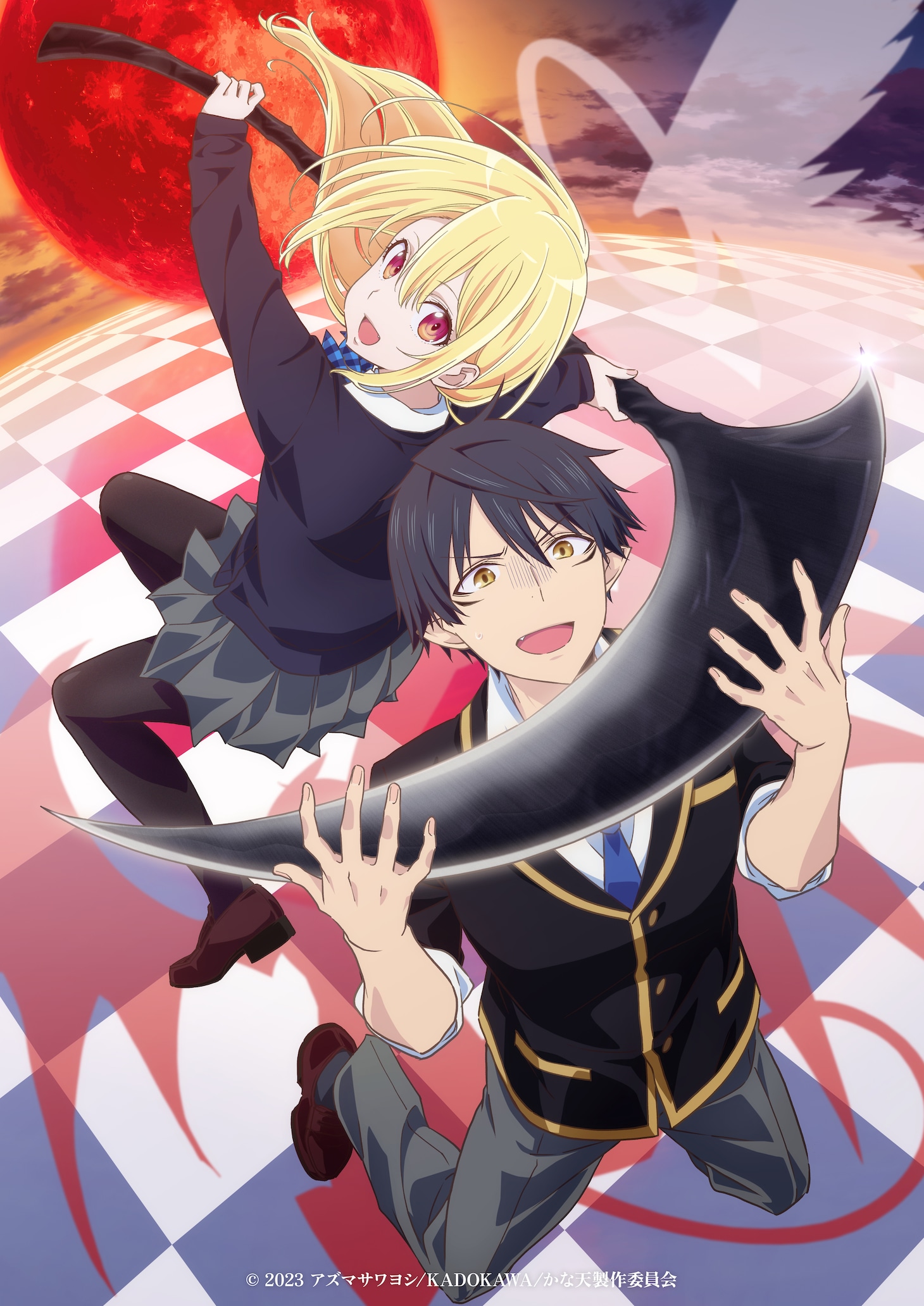 「愚かな天使は悪魔と踊る」ティザービジュアル (c)2023 アズマサワヨシ/KADOKAWA/かな天製作委員会