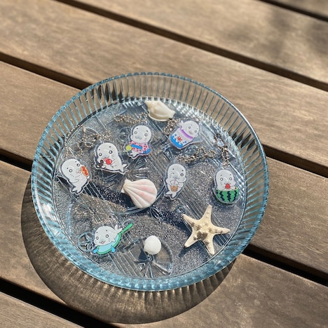 「夏祭りアクリルキーチェーン」