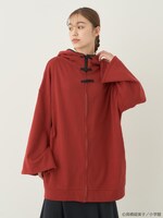 「らんま1/2 チャイナボタンロングパーカー」