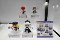 「FGO フィギュアラインナップ」の展示。