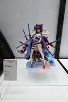 「FGO フィギュアラインナップ」の展示。