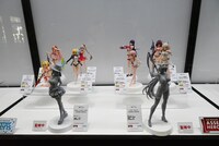 「FGO フィギュアラインナップ」の展示。