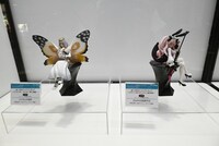 「FGO フィギュアラインナップ」の展示。