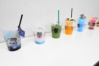 左から、「証明と反証」、「ツイン・テイル」、「野に咲く花」、「サロメのカラベラかき氷」、「大神（オーディン）かき氷」、「トナカイさんのカラフルかき氷～じるクン人形を添えて～」。