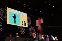 「ショートアニメ『Fate/Grand Order 藤丸立香はわからない』グランドフィナーレ」内で行われたシルエットクイズの様子。