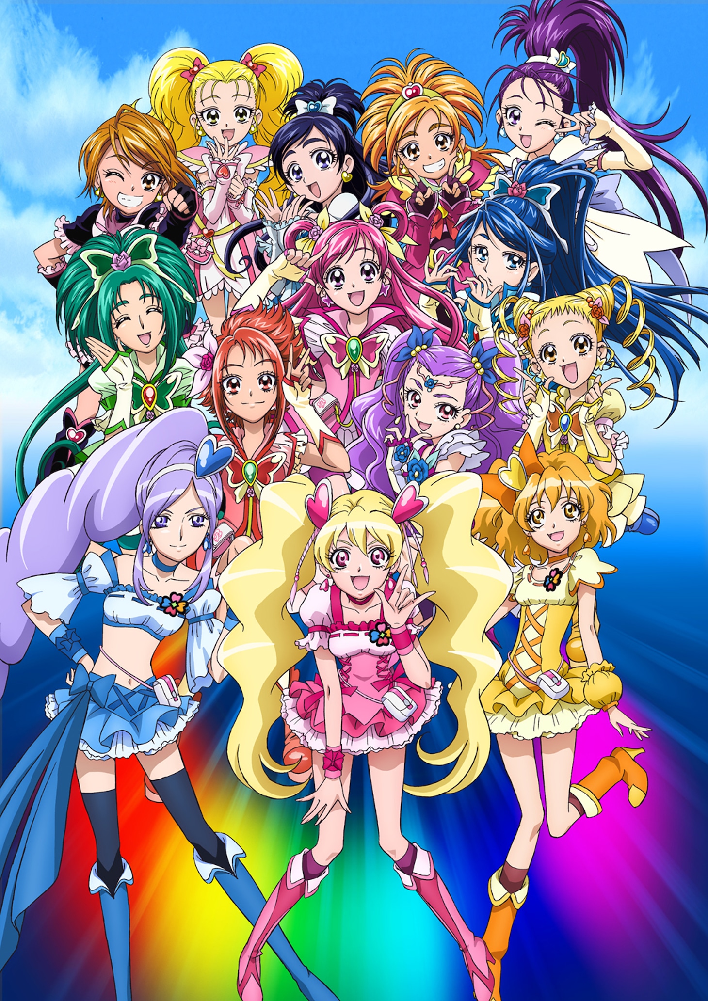 「映画 プリキュアオールスターズDX みんなともだちっ☆奇跡の全員大集合！」ポスター (c)2009 映画プリキュアオールスターズ製作委員会