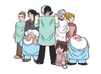 「【第1室】B・Jとキャストたち」で展開されるフォトスポットのキャラクターのイメージ。 (c)Tezuka Productions