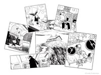 エントランスに登場する「ブラック・ジャック邸」のもととなるコマのイメージ。 (c)Tezuka Productions