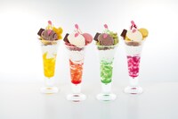 「カラフルSAKURAパルフェ Free! STYLE～Top of World～」の前半メニュー。