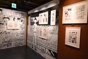 「原画展示:埼玉大会~甲子園」コーナーの様子。