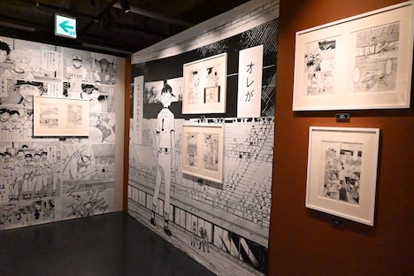「原画展示:埼玉大会~甲子園」コーナーの様子。