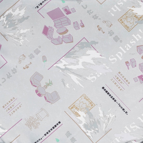 霊幻新隆のテキスタイル。