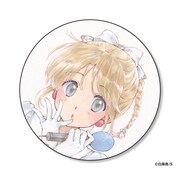 3会場を回ってスタンプを集めるともらえる57mm缶バッジ。