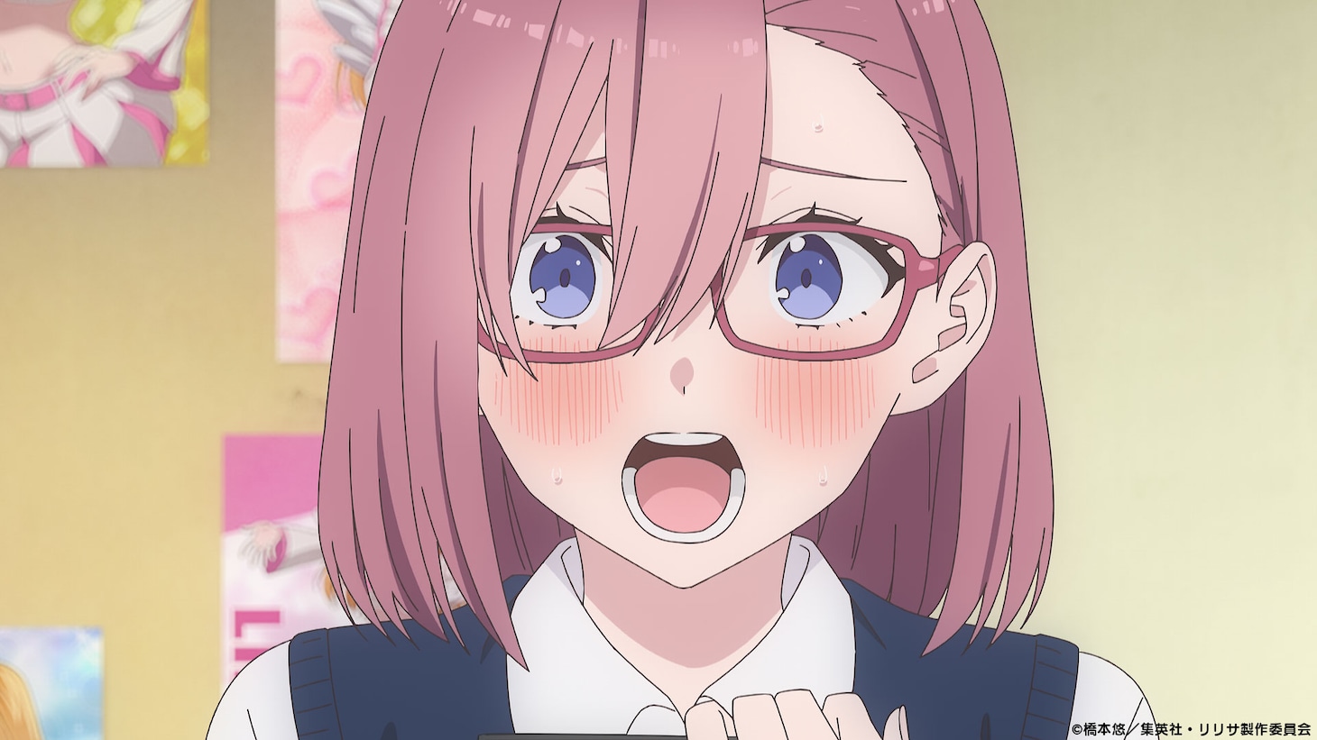TVアニメ「2.5次元の誘惑」第1弾PVより。(c)橋本悠／集英社・リリサ製作委員会