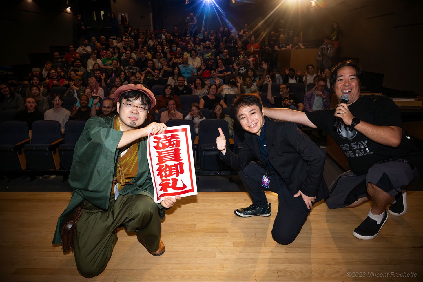 第27回ファンタジア国際映画祭に参加した塚原重義（左）。