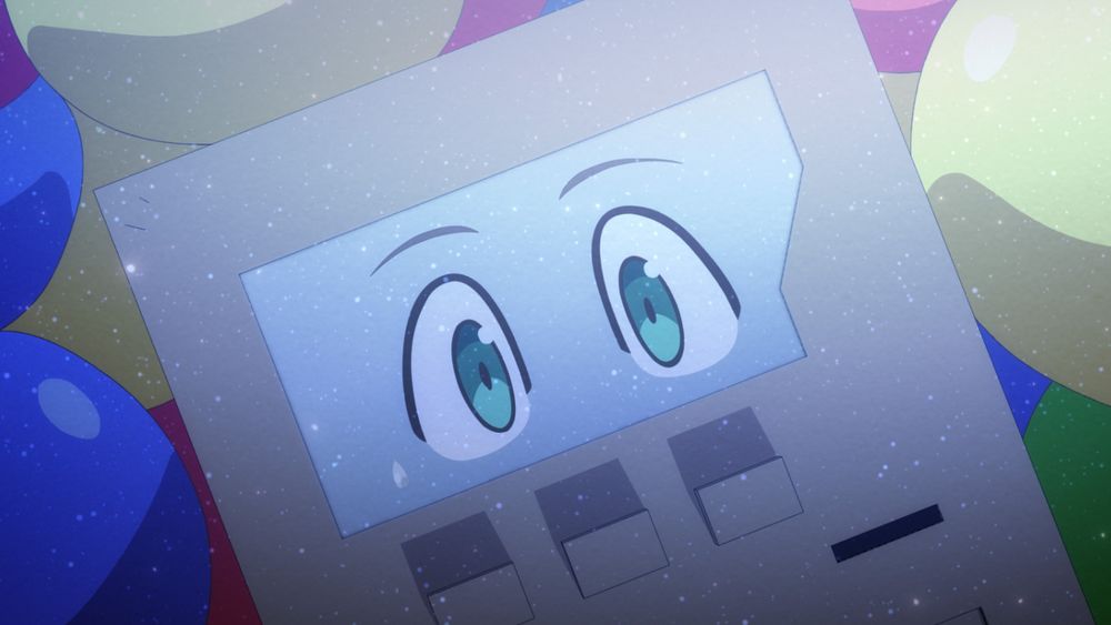 TVアニメ「自動販売機に生まれ変わった俺は迷宮を彷徨う」第7話より。