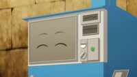 TVアニメ「自動販売機に生まれ変わった俺は迷宮を彷徨う」第7話より。