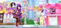 スマートフォン向けアプリ「アイドルランドプリパラ」プレイ画面のイメージ。