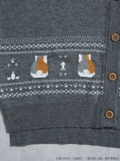 「夏目友人帳 ニャンコ先生ニットカーディガン」