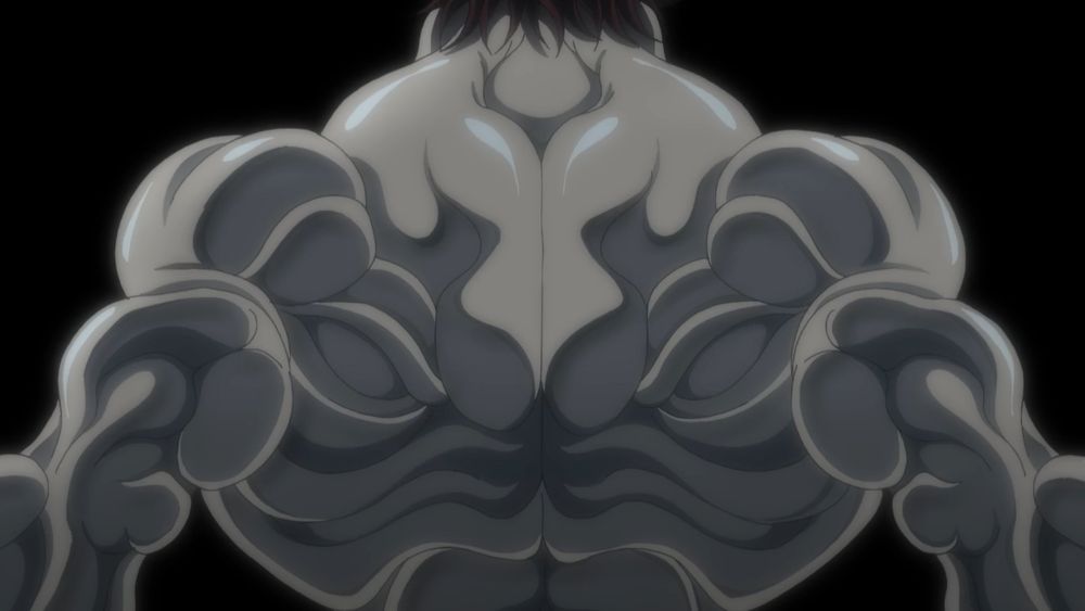 アニメ「『範馬刃牙』第2期」の「地上最強の親子喧嘩編」ノンクレジットエンディング映像より。 (c)板垣恵介(秋田書店)／範馬刃牙製作委員会