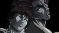 アニメ「『範馬刃牙』第2期」の「地上最強の親子喧嘩編」ノンクレジットエンディング映像より。 (c)板垣恵介(秋田書店)／範馬刃牙製作委員会