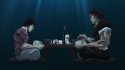 アニメ「『範馬刃牙』第2期」の「地上最強の親子喧嘩編」ノンクレジットエンディング映像より。 (c)板垣恵介(秋田書店)/範馬刃牙製作委員会