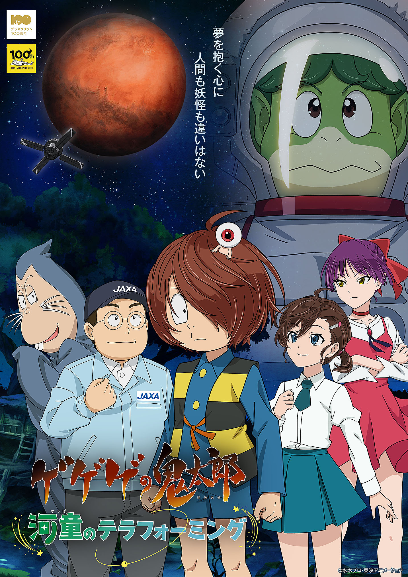 プラネタリウム番組「ゲゲゲの鬼太郎～河童のテラフォーミング」ビジュアル