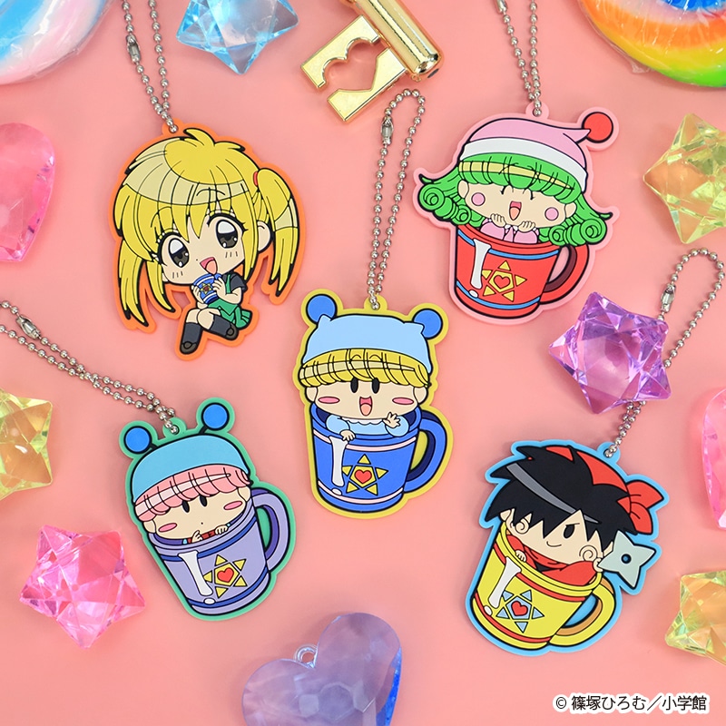 「『ミルモでポン！』ラバーマスコット」全5種。